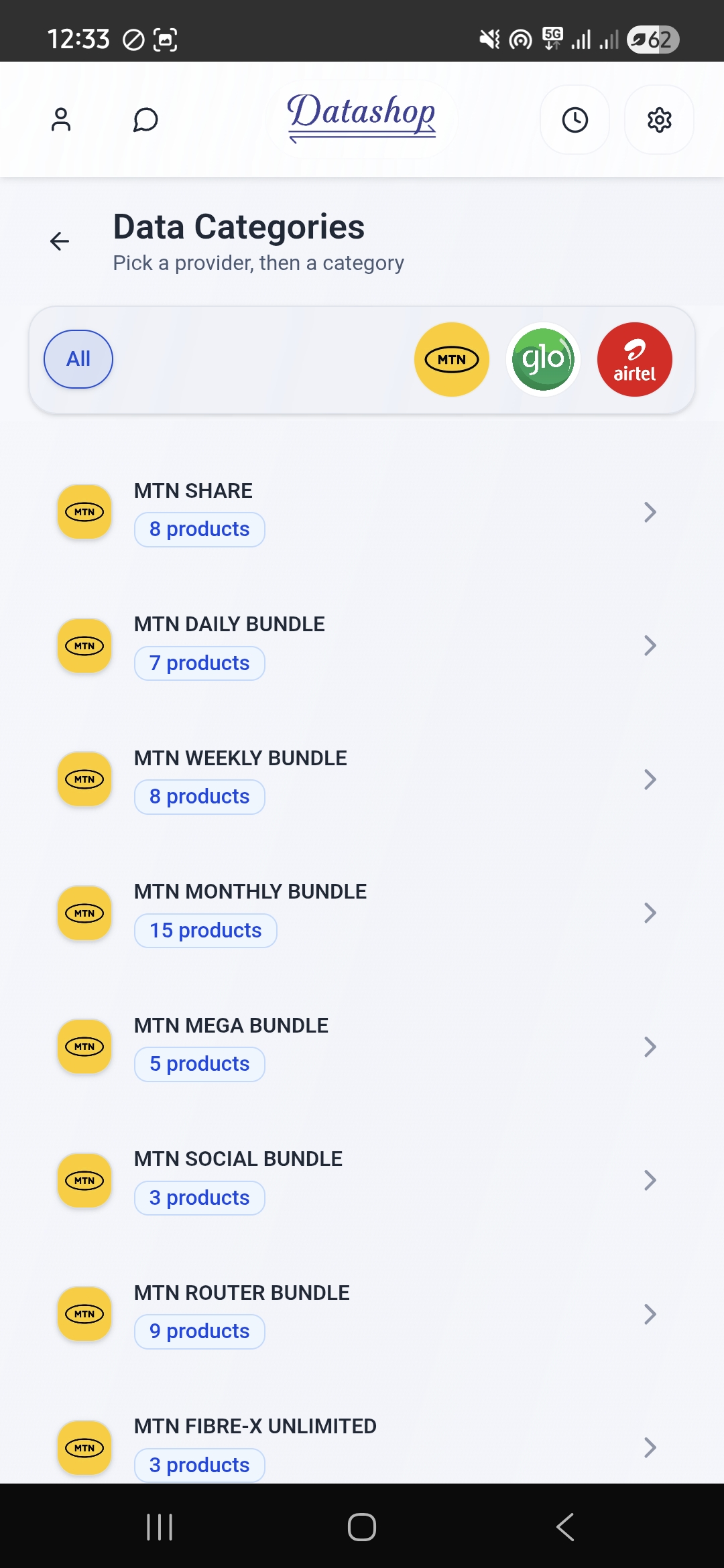 Data plans
