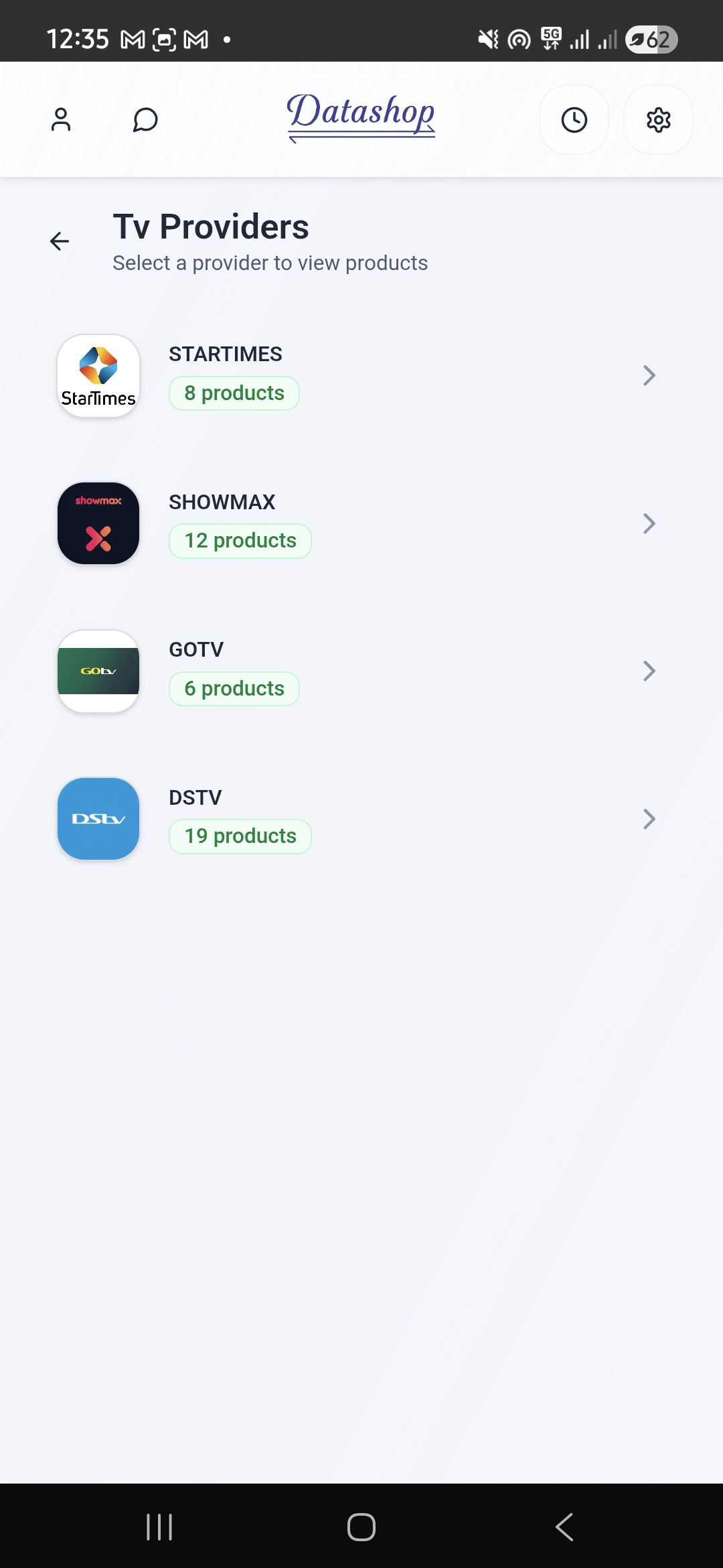 TV subscriptions
